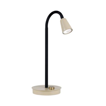 Dæmpbar fleksibel bordlampe DOTTY 1xGU10/10W/230V beige/sort