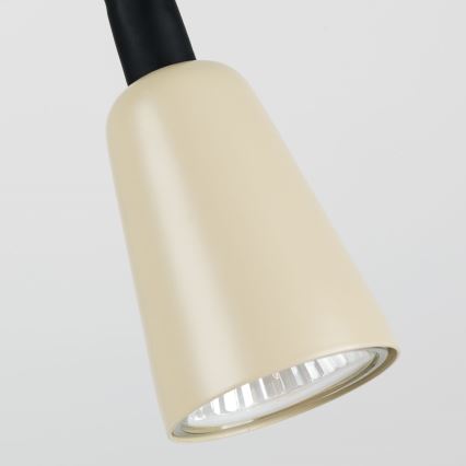 Dæmpbar fleksibel bordlampe DOTTY 1xGU10/10W/230V beige/sort