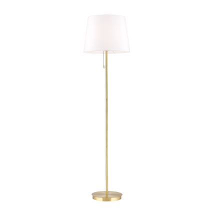 Gulvlampe LUDWIG 1xE27/40W/230V hvid/guldfarvet