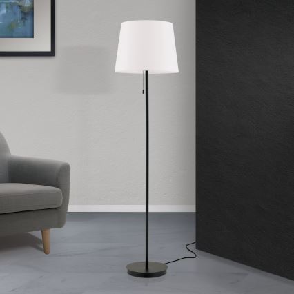 Gulvlampe LUDWIG 1xE27/40W/230V hvid/sort