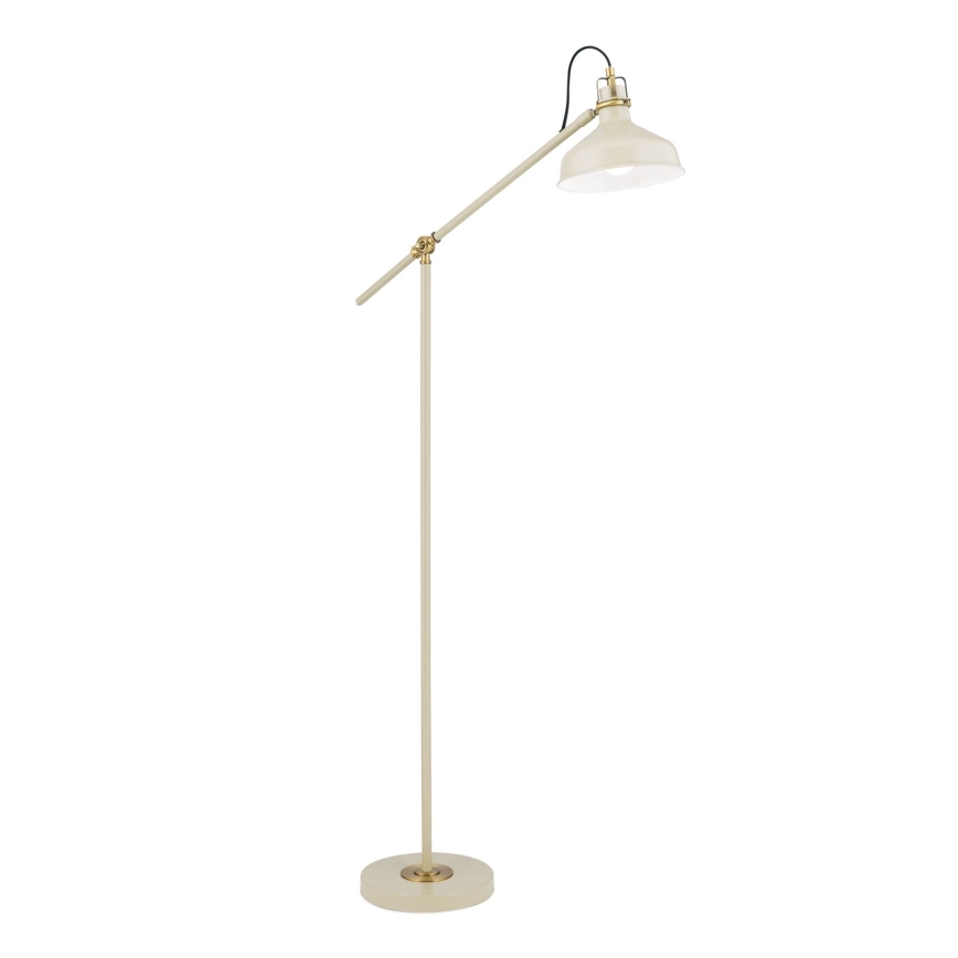 Gulvlampe SCHILLER 1xE27/40W/230V cremefarvet/bronze