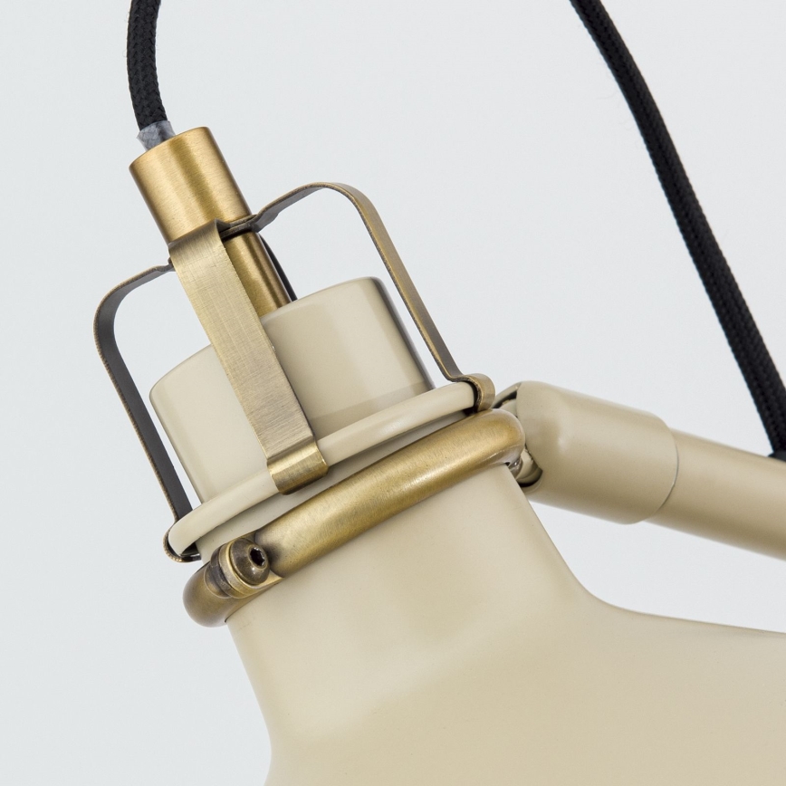 Gulvlampe SCHILLER 1xE27/40W/230V cremefarvet/bronze