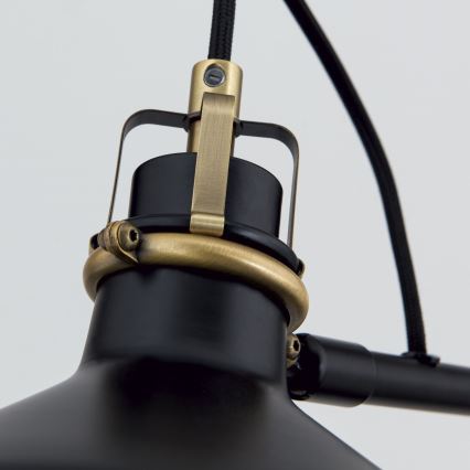 Gulvlampe SCHILLER 1xE27/40W/230V sort/bronze