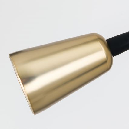 Dæmpbar fleksibel væglampe DOTTY 1xGU10/10W/230V sort/messing