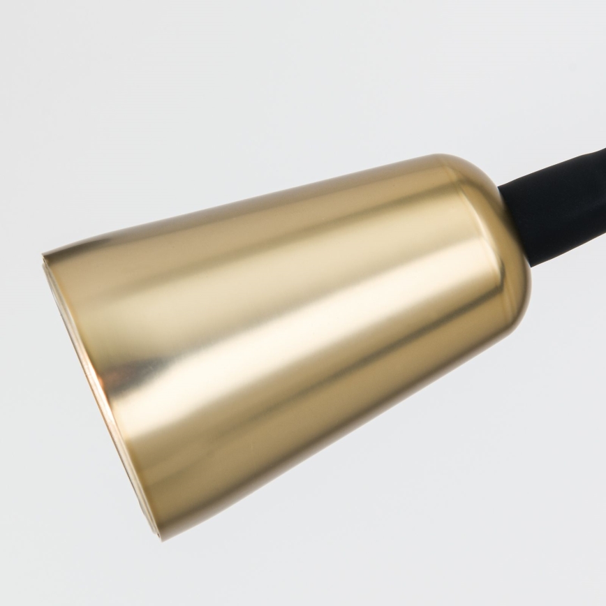 Dæmpbar fleksibel væglampe DOTTY 1xGU10/10W/230V sort/messing