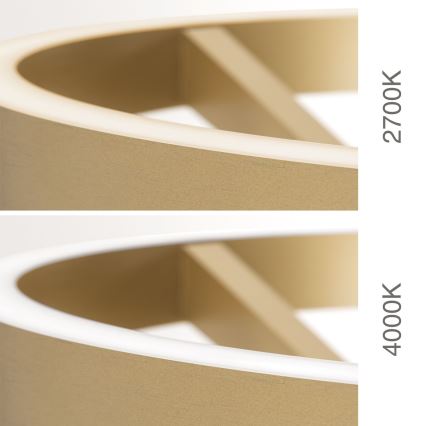 LED-dæmpbar gulvlampe KOLK LED/40W/230V 2700/4000K guld