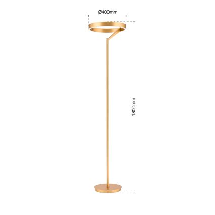 LED-dæmpbar gulvlampe KOLK LED/40W/230V 2700/4000K guld