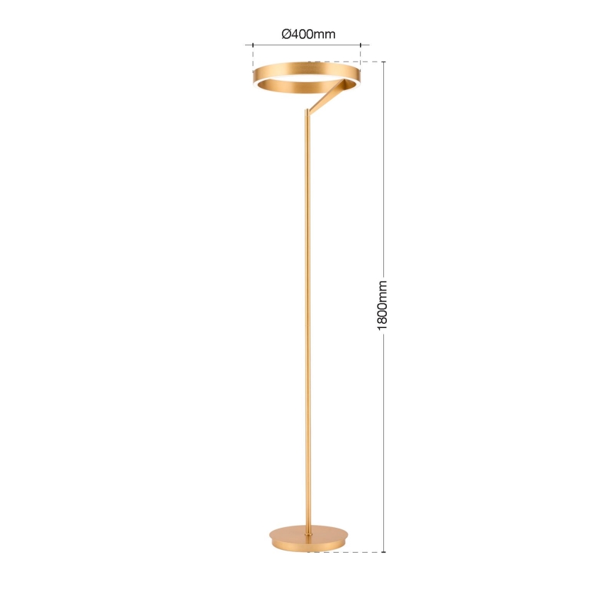 LED-dæmpbar gulvlampe KOLK LED/40W/230V 2700/4000K guld