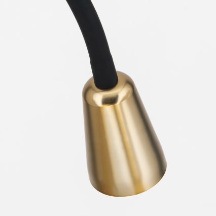 Fleksibel gulvlampe DOTTY 1xGU10/10W/230V sort/messing