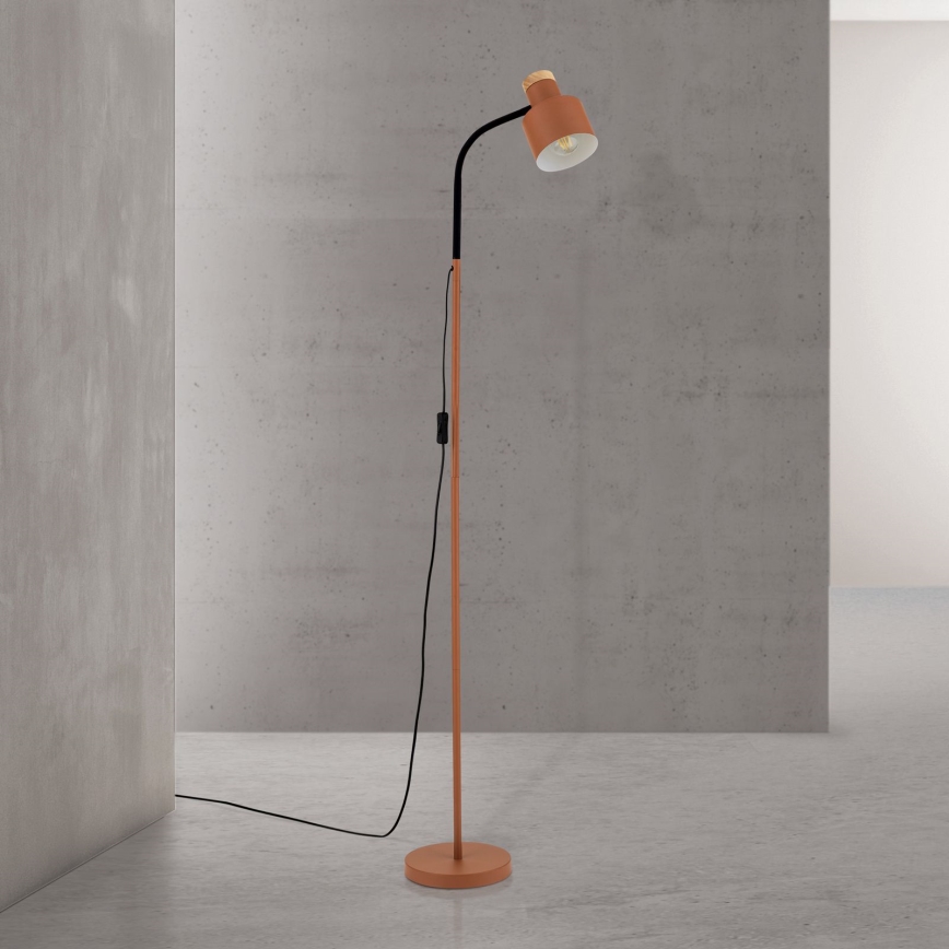 Gulvlampe GILI 1xE27/40W/230V teglrød