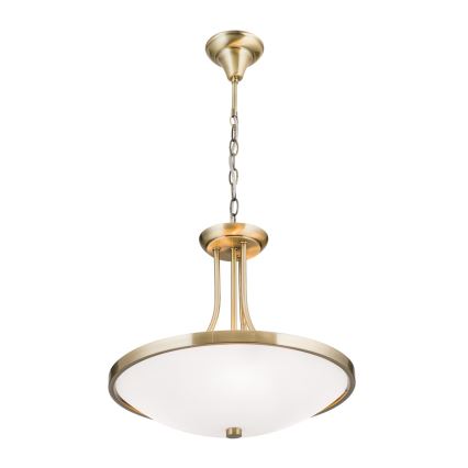 Pendel med kædeophæng AIDA 3xE27/60W/230V diameter 39,5 cm messing