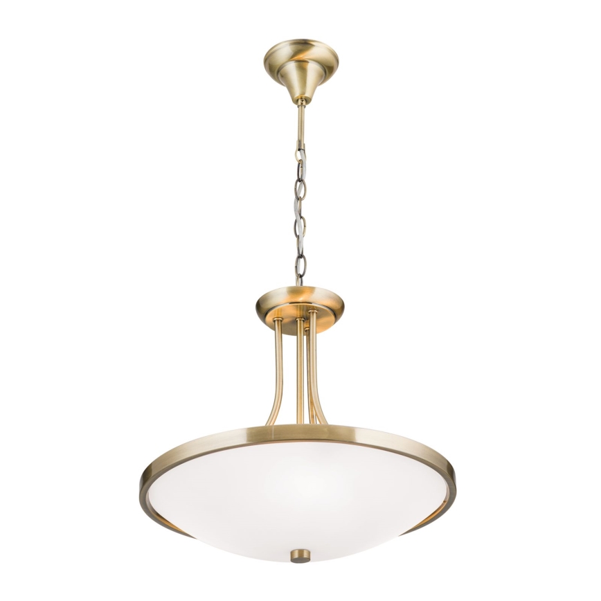 Pendel med kædeophæng AIDA 3xE27/60W/230V diameter 39,5 cm messing