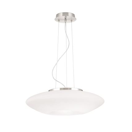 Pendel BLANC 2xE27/60W/230V diameter 49 cm mat krom
