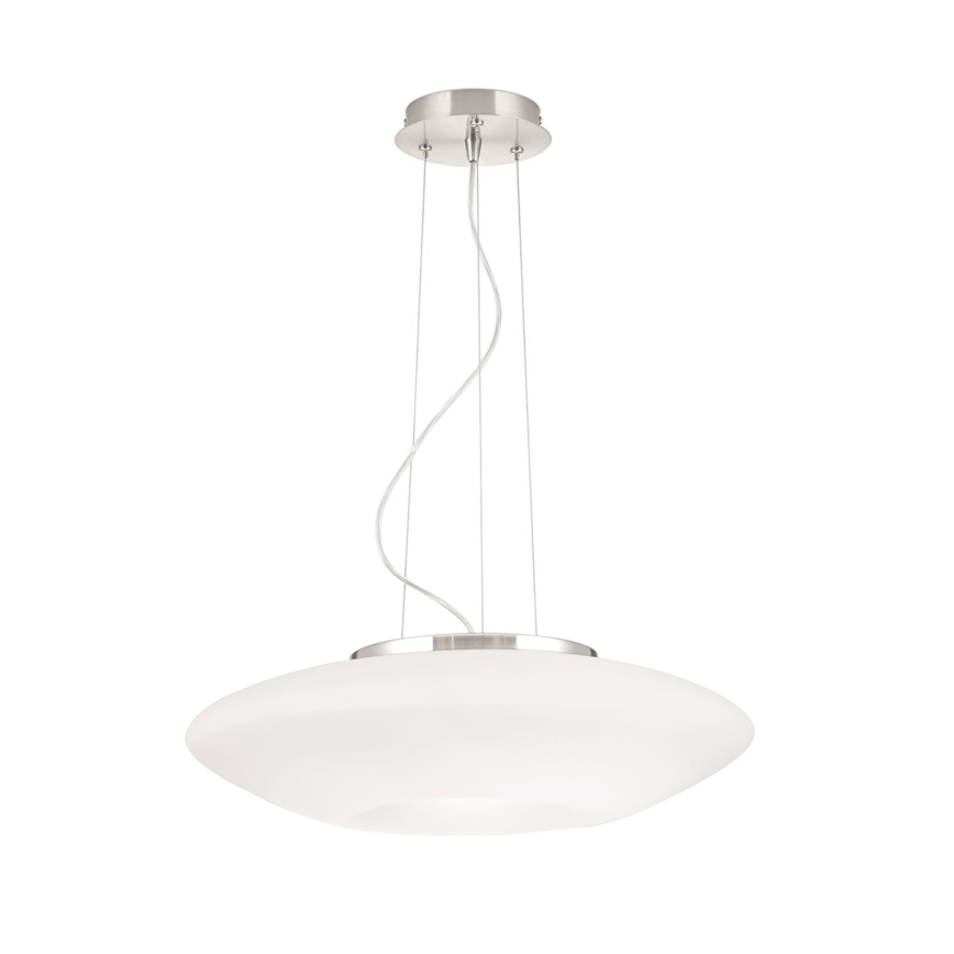 Pendel BLANC 2xE27/60W/230V diameter 49 cm mat krom