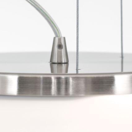 Pendel BLANC 2xE27/60W/230V diameter 49 cm mat krom