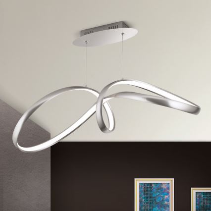 LED pendel dæmpbar CIRCUS LED/36W/230V sølvfarvet
