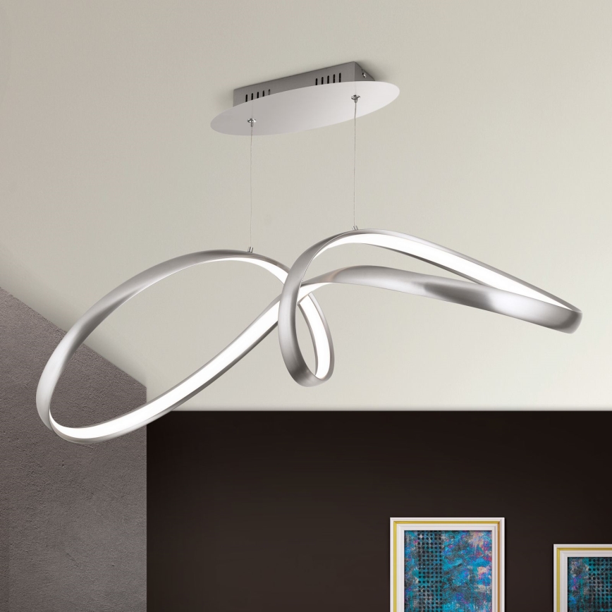 LED pendel dæmpbar CIRCUS LED/36W/230V sølvfarvet