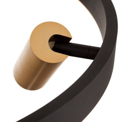 LED Dæmpbar loftslampe på kabel BERLIN LED/50W/230V sort/guld