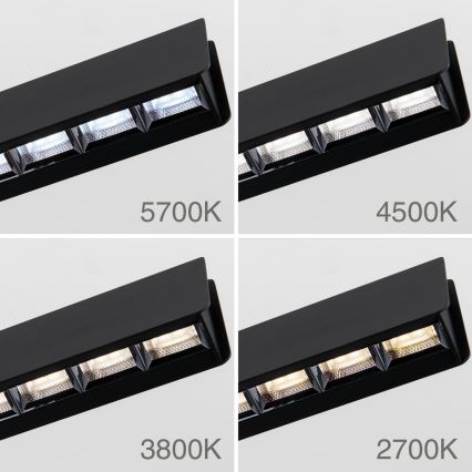 LED pendel dæmpbar TARA LED/44W/230V 2700/3800/4500/5700K sort