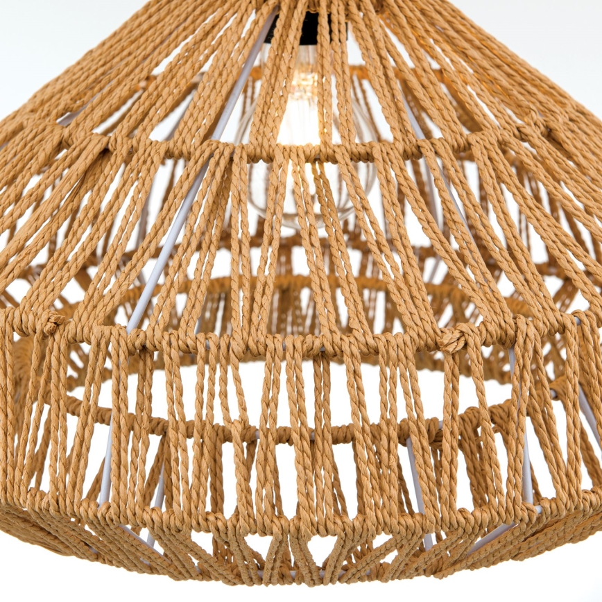 Pendel BASKET 1xE27/40W/230V diameter 40 cm hemp