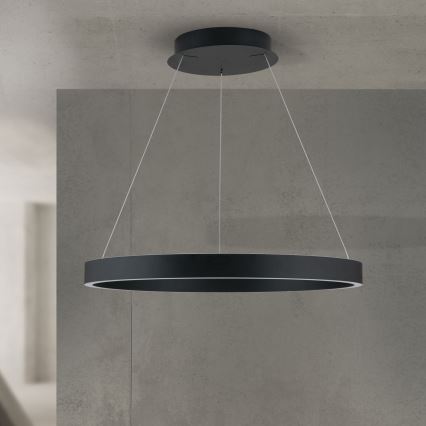 dæmpbar LED-pendel på kabel KOLK LED/60W/230V 2700/3000/4000K Ø 60 cm sort