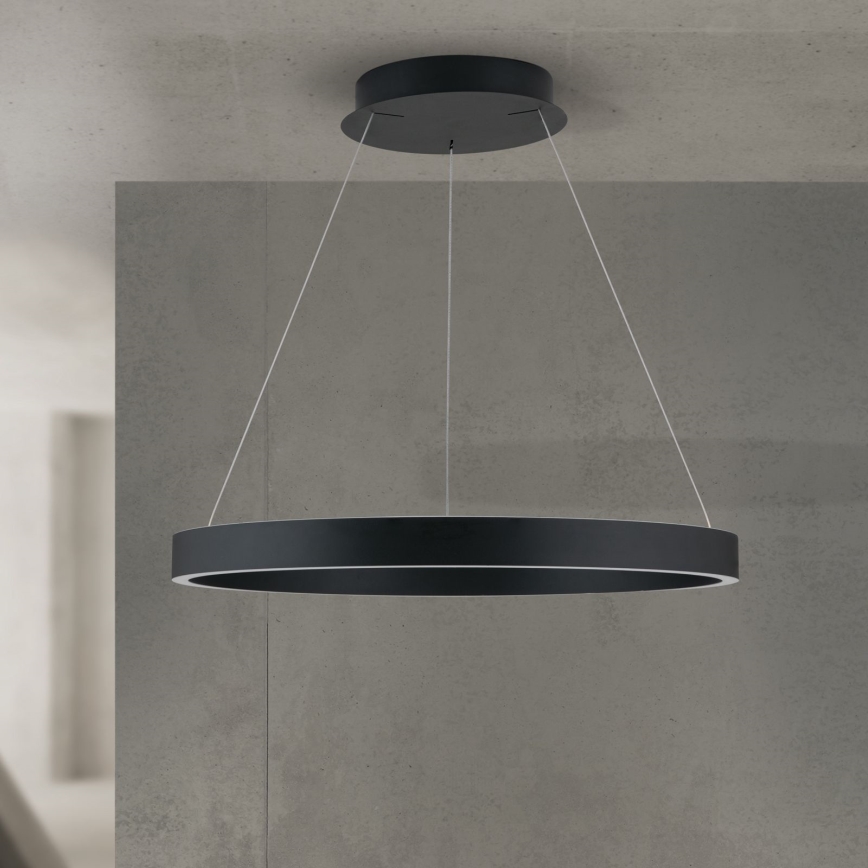 dæmpbar LED-pendel på kabel KOLK LED/60W/230V 2700/3000/4000K Ø 60 cm sort