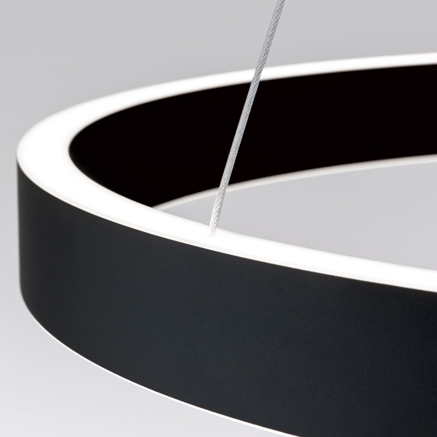 dæmpbar LED-pendel på kabel KOLK LED/60W/230V 2700/3000/4000K Ø 60 cm sort