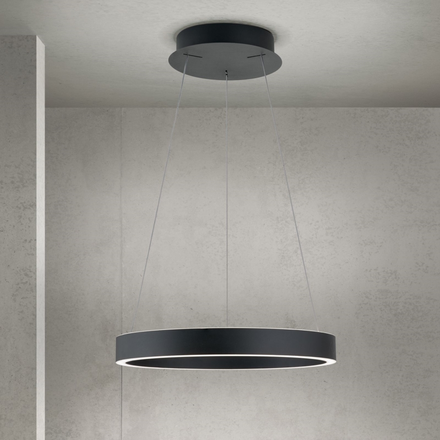 LED dæmpbar pendel på kabel KOLK LED/40W/230V 2700/3000/4000K Ø 40 cm sort