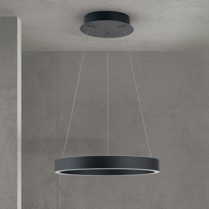LED dæmpbar pendel på kabel KOLK LED/40W/230V 2700/3000/4000K Ø 40 cm sort