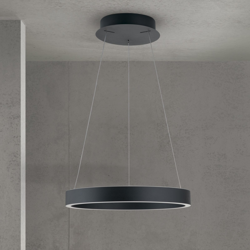 LED dæmpbar pendel på kabel KOLK LED/40W/230V 2700/3000/4000K Ø 40 cm sort