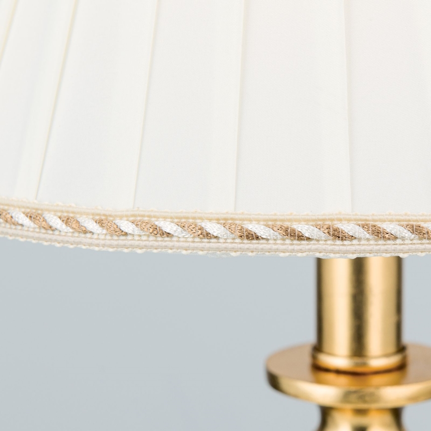 Bordlampe FONSA 1xE27/60W/230V 61 cm hvid/guldfarvet