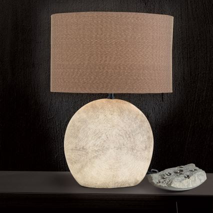 Bordlampe ETHNO 1xE27/60W/230V keramik brun/beige