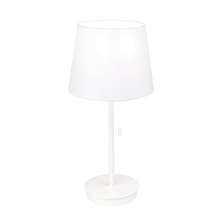 Bordlampe med USB-port LUDWIG 1xE27/40W/230V 50 cm hvid