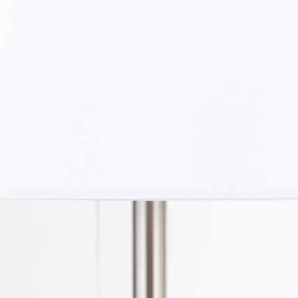 Bordlampe med USB-port LUDWIG 1xE27/40W/230V 50 cm hvid/mat krom