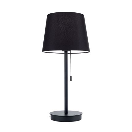 Bordlampe med USB-port LUDWIG 1xE27/40W/230V 50 cm sort