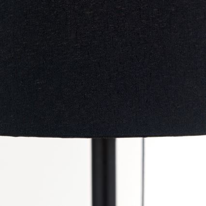 Bordlampe med USB-port LUDWIG 1xE27/40W/230V 50 cm sort