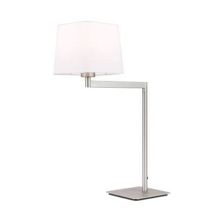 Bordlampe CARLTON 1xE27/40W/230V hvid/mat krom