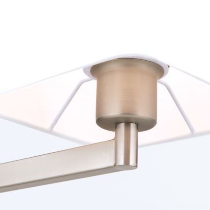Bordlampe CARLTON 1xE27/40W/230V hvid/mat krom