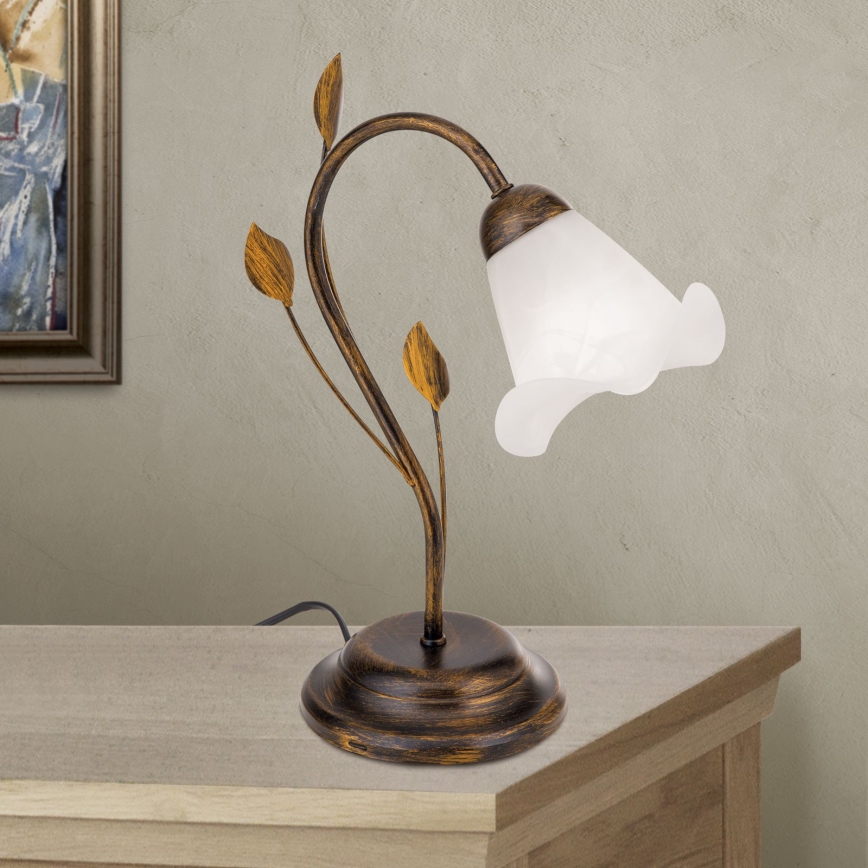 Bordlampe SISI 1xE14/40W/230V bronze/patina
