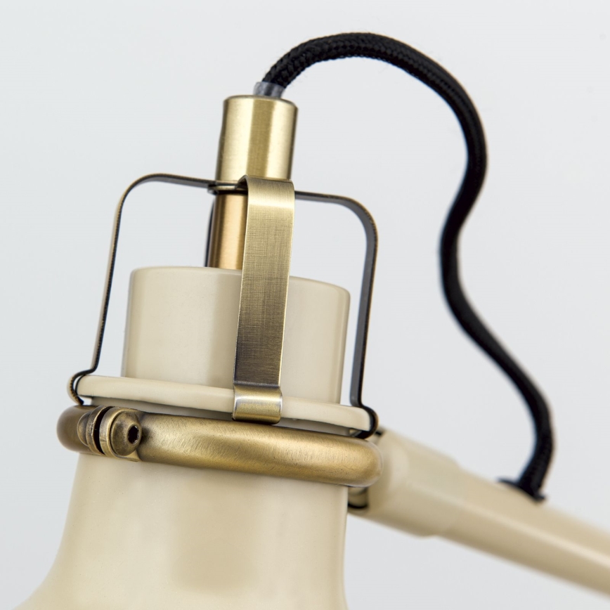 Bordlampe SCHILLER 1xE27/40W/230V cremefarvet/bronze