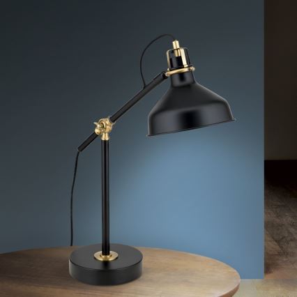 Bordlampe SCHILLER 1xE27/40W/230V sort/bronze