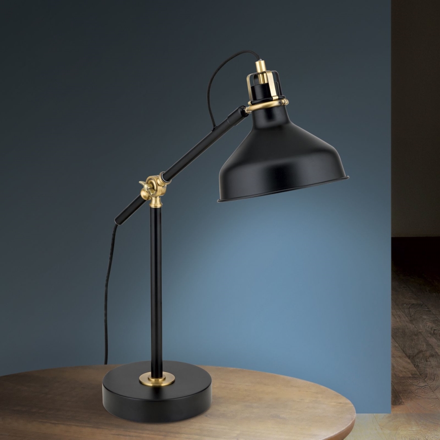 Bordlampe SCHILLER 1xE27/40W/230V sort/bronze