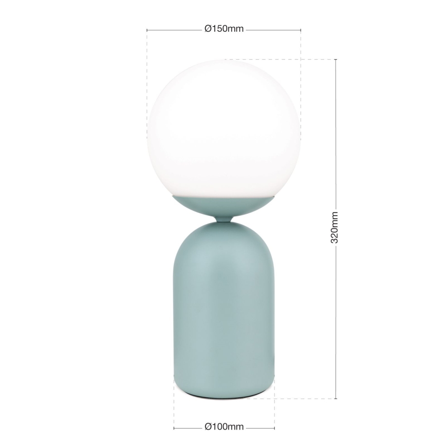 Bordlampe STANLEY 1xE14/25W/230V keramik/mintgrøn