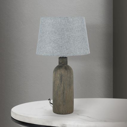Bordlampe ORCHID 1xE27/40W/230V keramik brun/grå