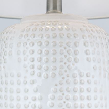 Bordlampe CORAL 1xE27/40W/230V keramik/hvid
