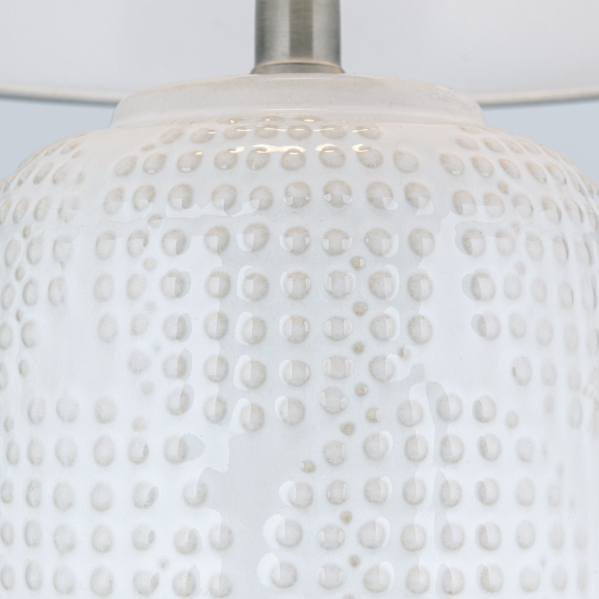 Bordlampe CORAL 1xE27/40W/230V keramik/hvid