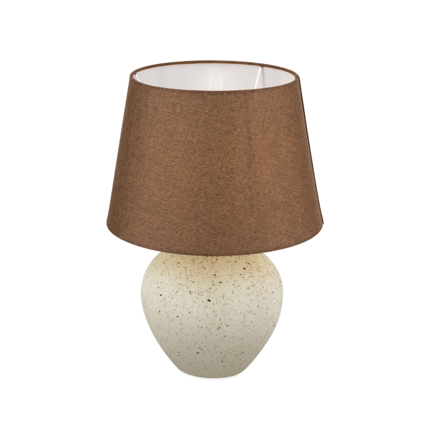 Bordlampe MASAI 1xE27/40W/230V keramik brun/beige