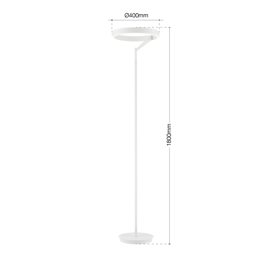 Dæmpbar LED-gulvlampe KOLK LED/40W/230V 2700/4000K hvid