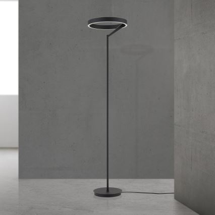 Dæmpbar LED-gulvlampe KOLK LED/40W/230V 2700/4000K sort