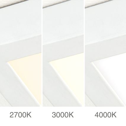 LED Dæmpbar loftlampe DISC LED/30W/230V 2700/3000/4000K 39x39 cm hvid